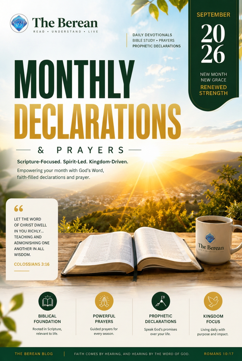 September 2026 Prophetic Declarations & Prayers cover